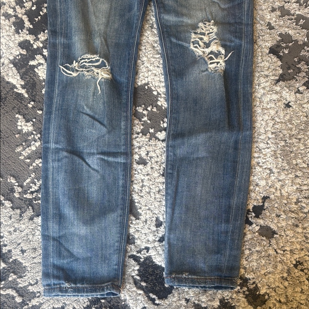 Express Distressed Blue Jeans - Picture 7 of 7